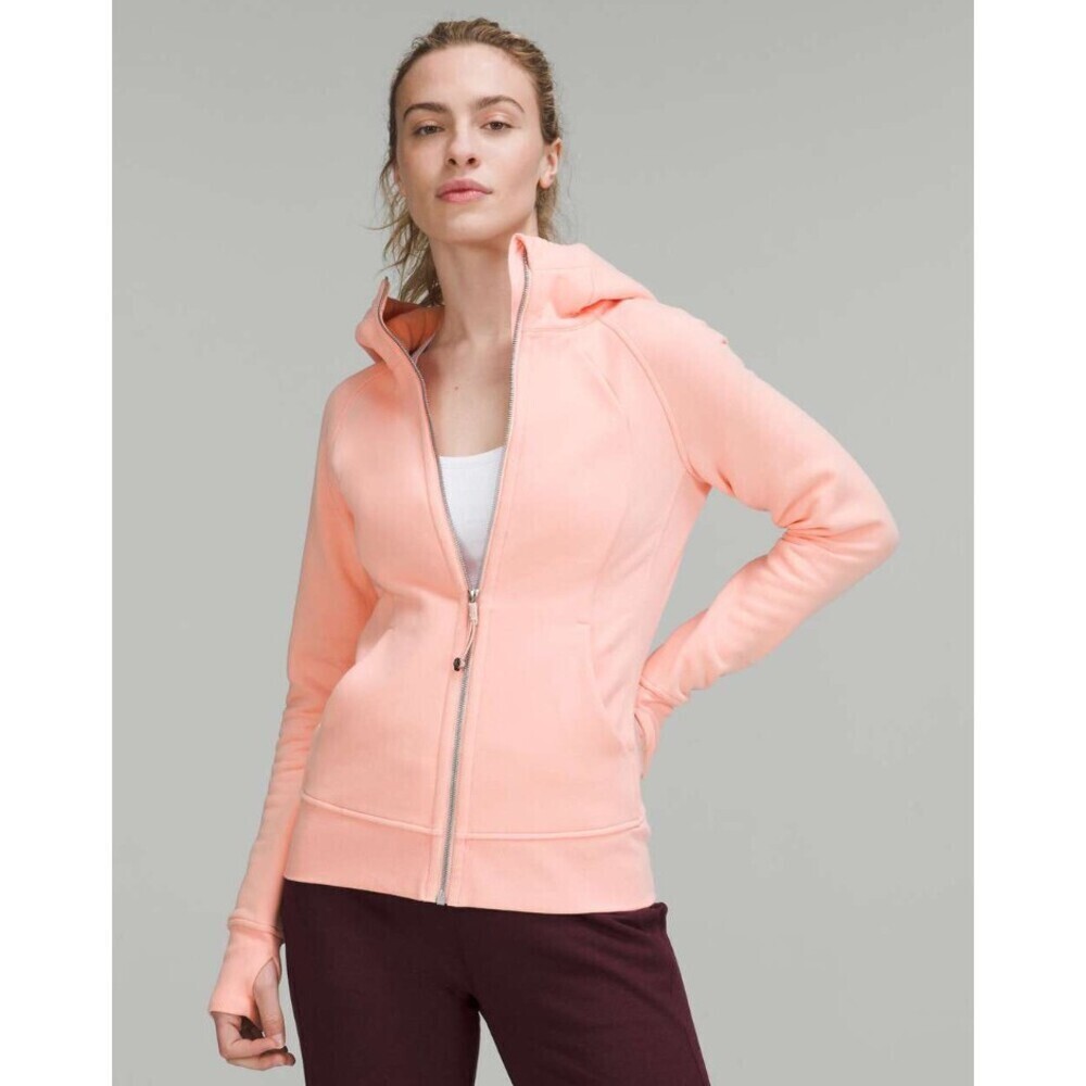 Lululemon Scuba Full-Zip Hoodie Dew Pink Size 8 *FLAWED*